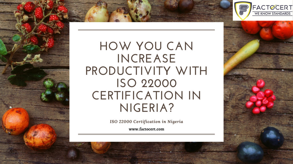 How you can increase productivity with ISO 22000 Certification in Nigeria