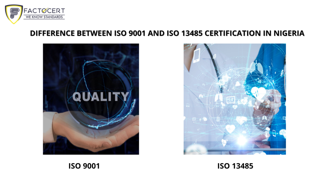 Difference BetweenISO 9001 and iso 13485 Certification in Nigeria