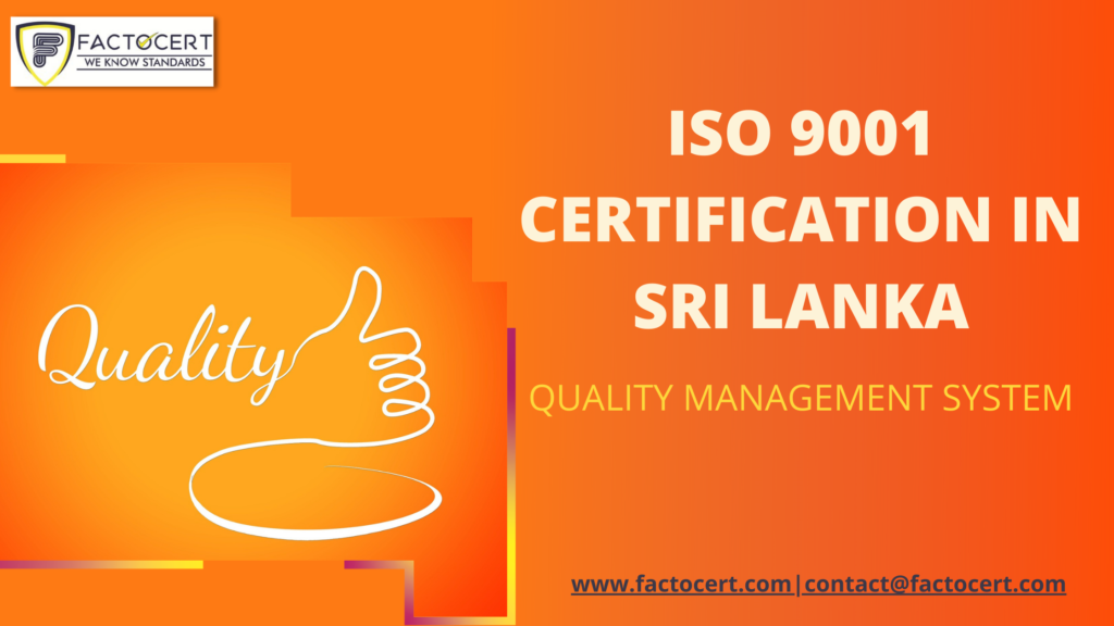 ISO 9001 CERTIFICATION IN SRI LANKA