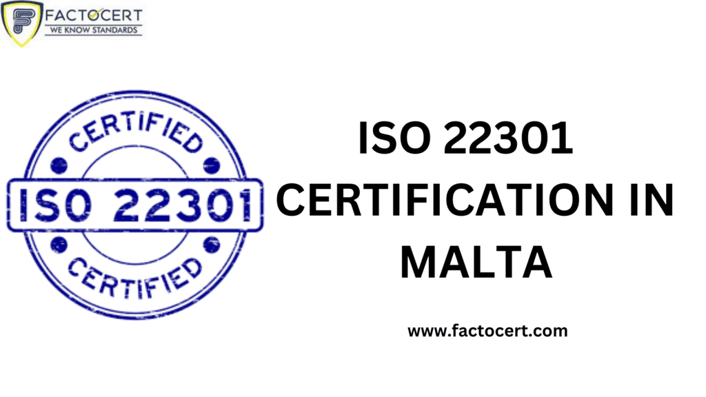 ISO 22301 CERTIFICATION IN MALTA