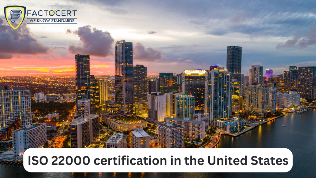 ISO 22000 certification in the United States